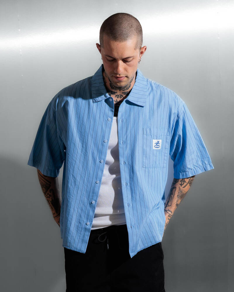 Worship Supplies Shadow Cherub Box Crop Short Sleeve Shirt for Mens