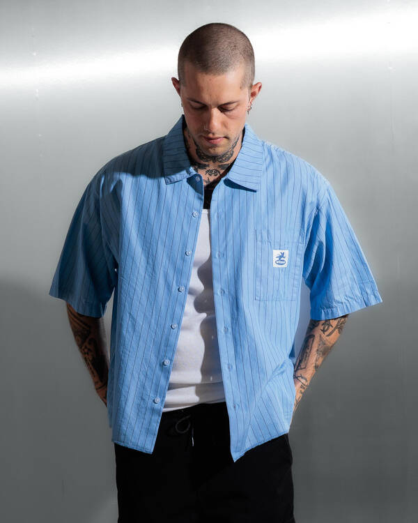 Shadow Cherub Box Crop Short Sleeve Shirt