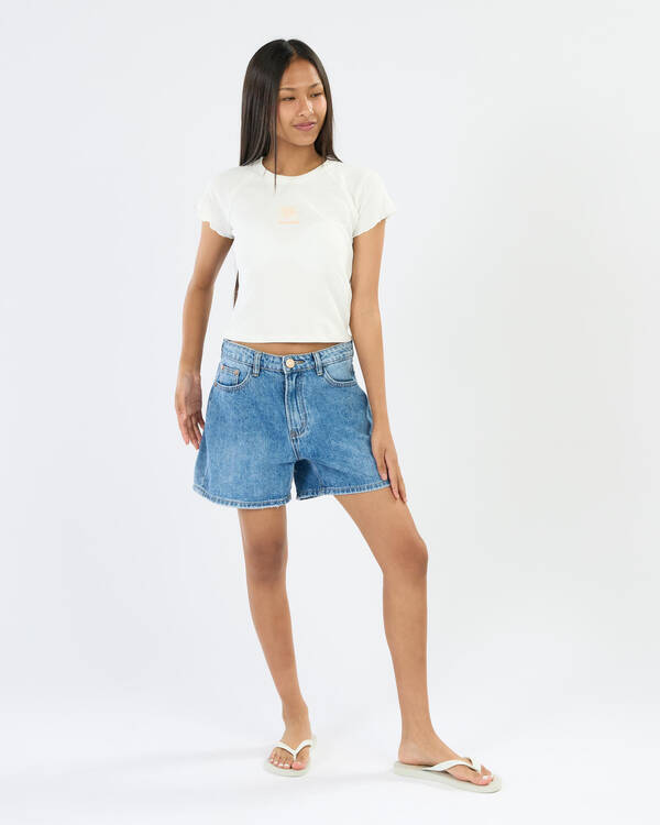 Billabong Sundown Bloom Ringer Tee for Womens