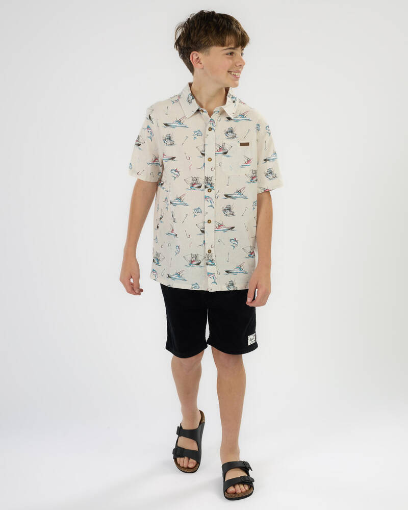Salty Life Boys' Shoreside Short Sleeve Shirt for Mens