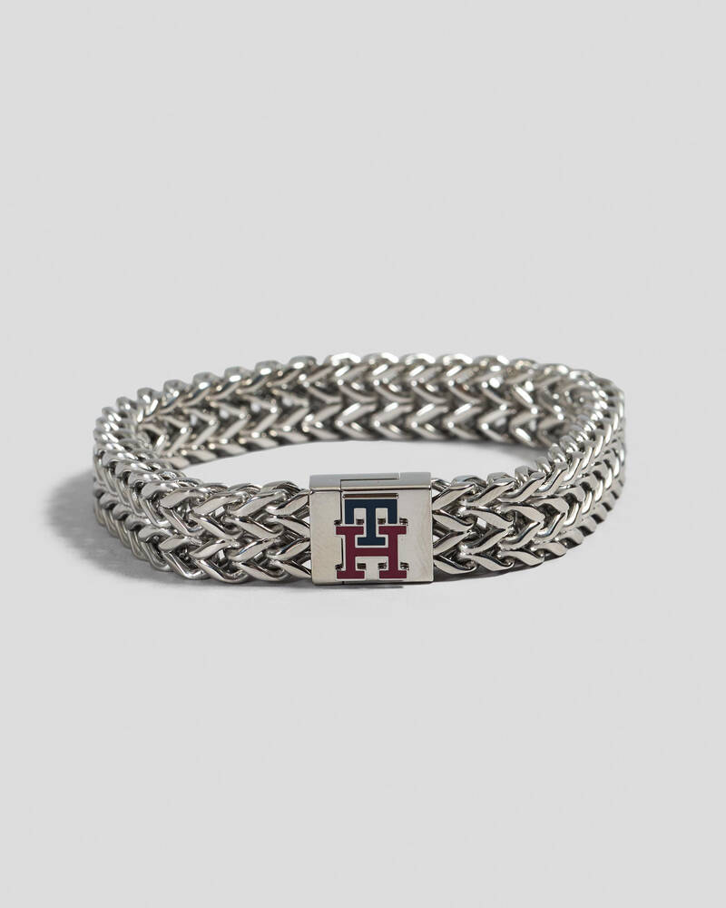 Tommy Hilfiger Monogram Metal Bracelet for Mens