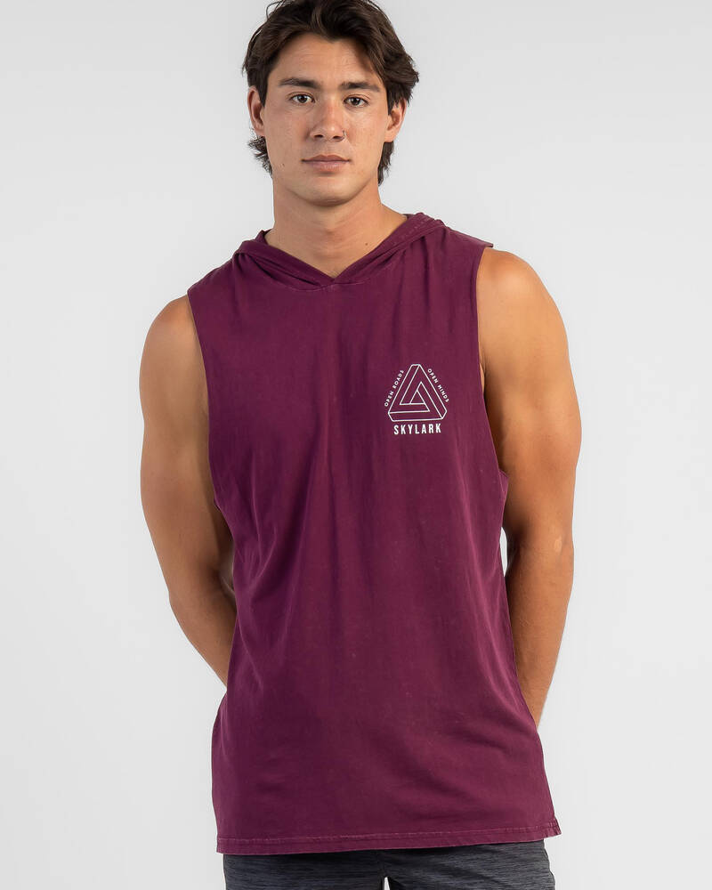 Skylark Breached Hooded Muscle Tank for Mens