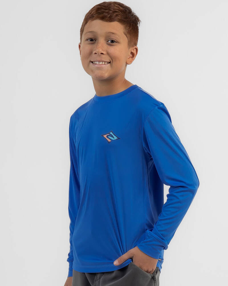 Rip Curl Boys' Cosmic Tides Long Sleeve Rash Vest for Mens