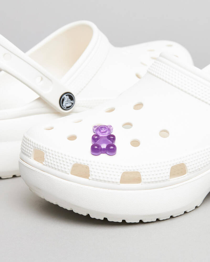 Crocs Purple Candy Bear Jibbitz for Unisex
