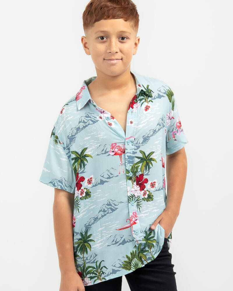 Lucid Boys' Savanna Short Sleeve Shirt for Mens