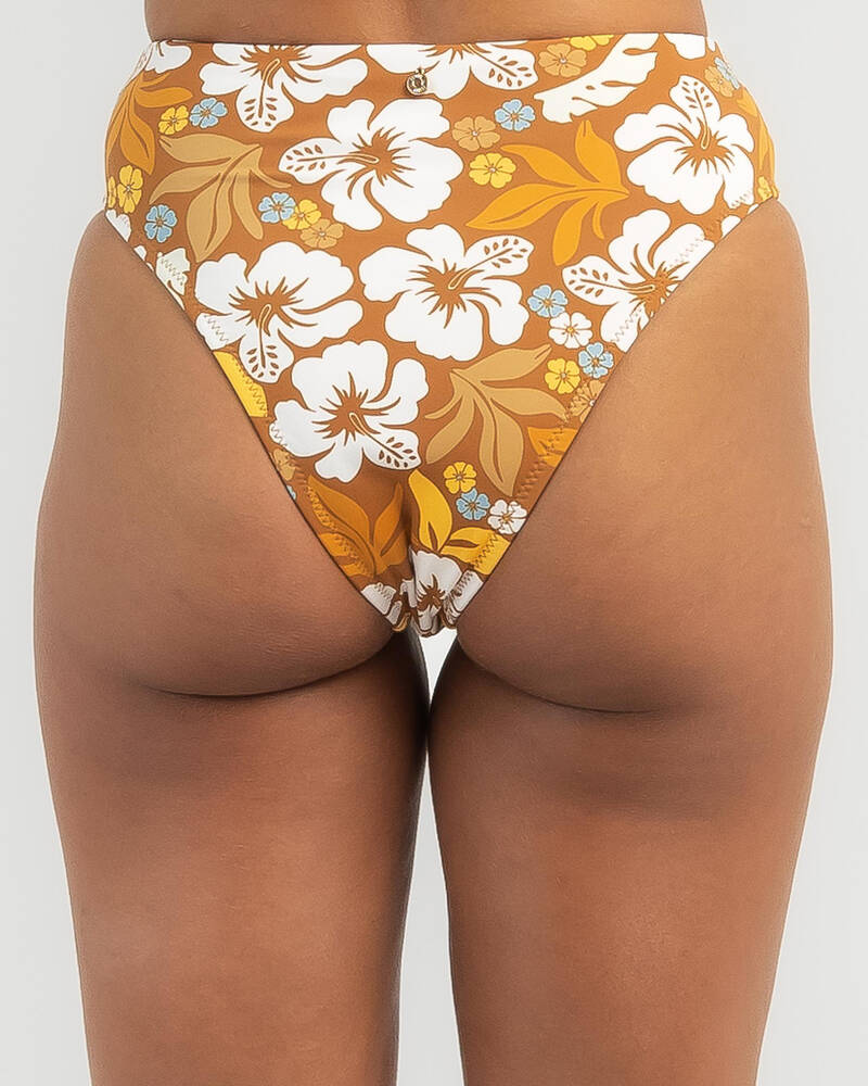 Rhythm Pacific Floral High Waist Bikini Bottom for Womens