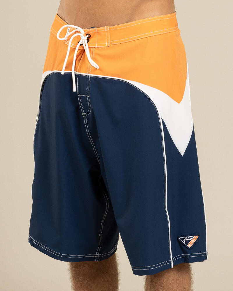 Rusty Straight Pipe Fixed Waist Board Shorts for Mens