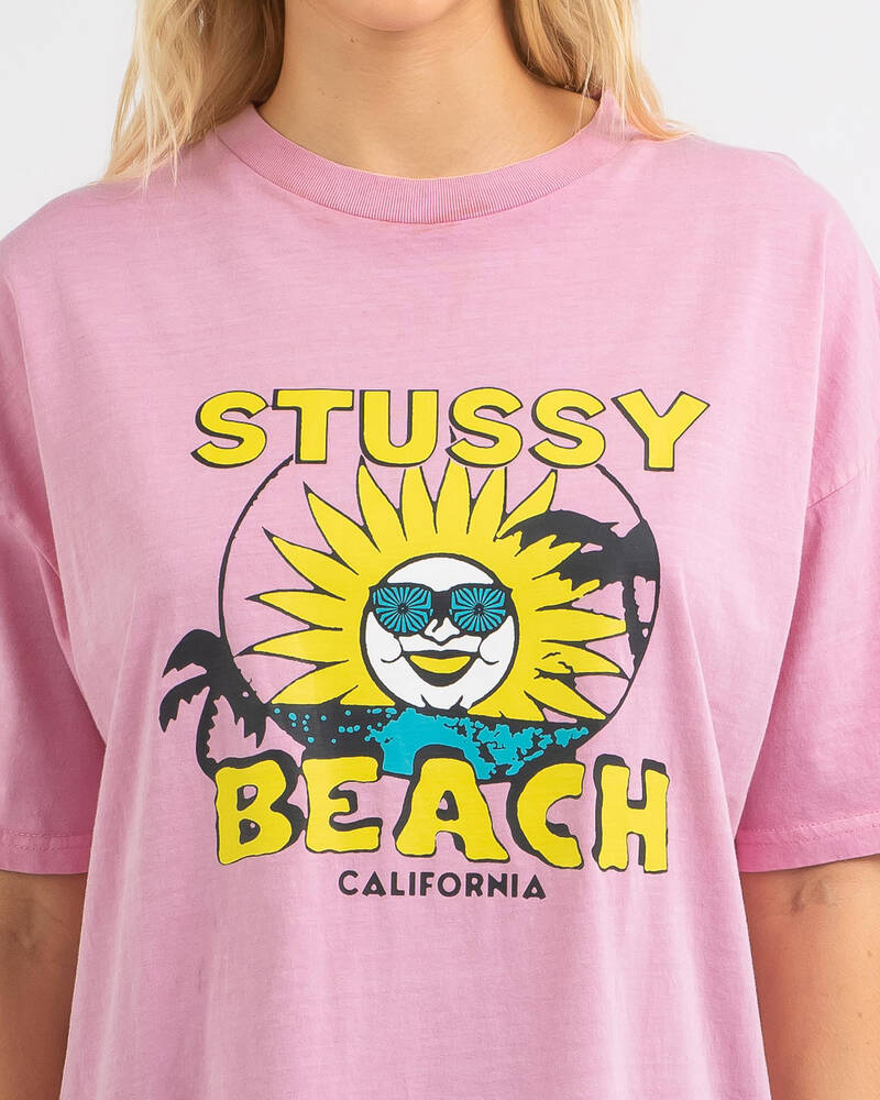 Stussy Beach Relaxed T-Shirt for Womens