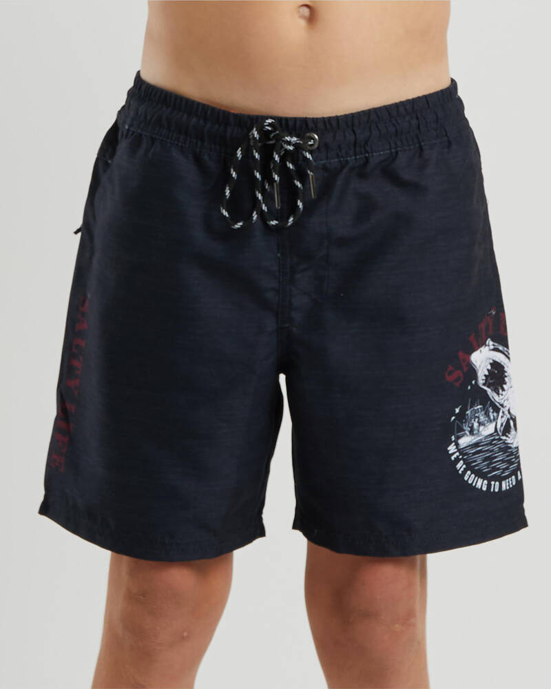 Salty Life Boys' Avenue Elastic Waist Shorts for Mens