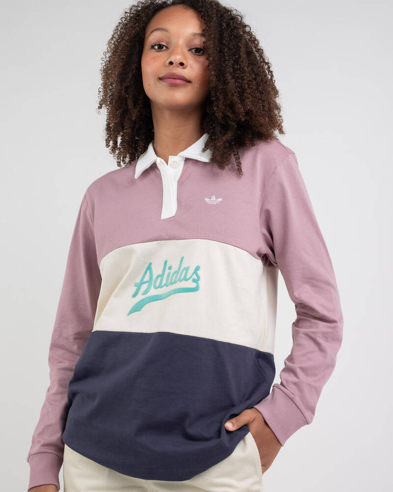 adidas Originals Long Sleeve Polo T-Shirt for Womens