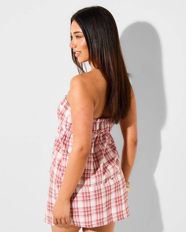 Rhythm Chelsea Check Strapless Top for Womens