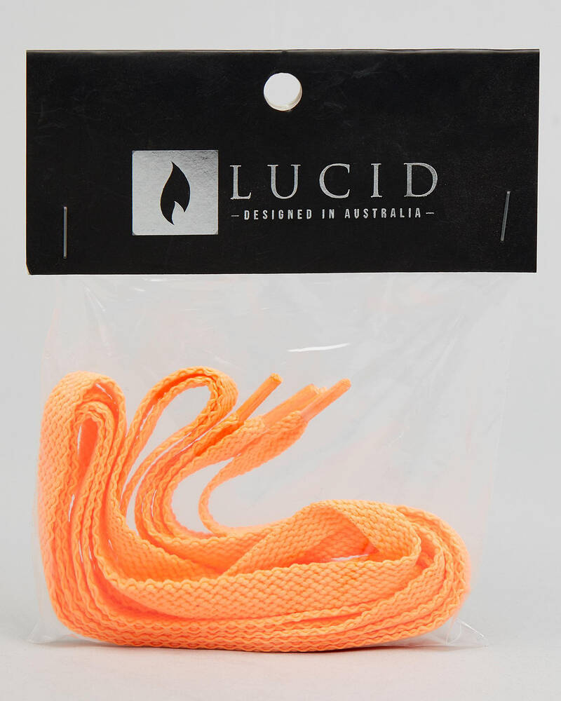 Lucid Orange Shoe Laces In Orange Fast Shipping & Easy Returns City