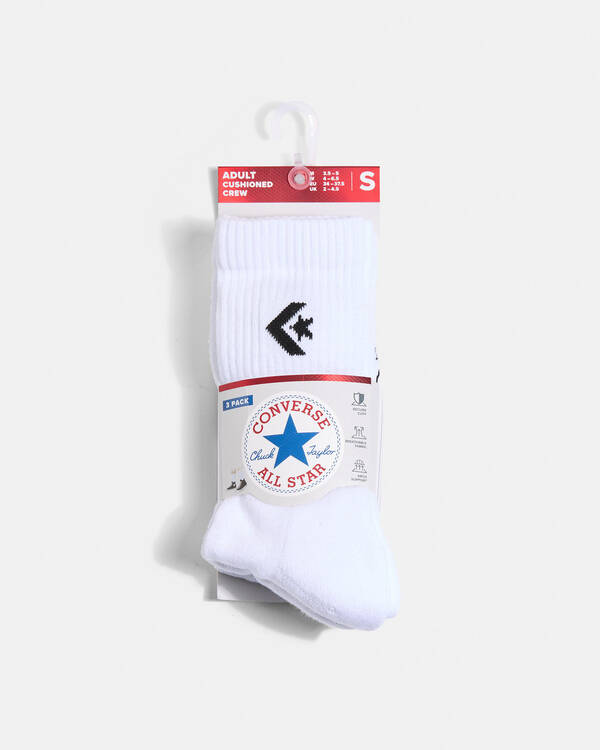 Converse Boys' Crew Socks 3 Pack for Mens