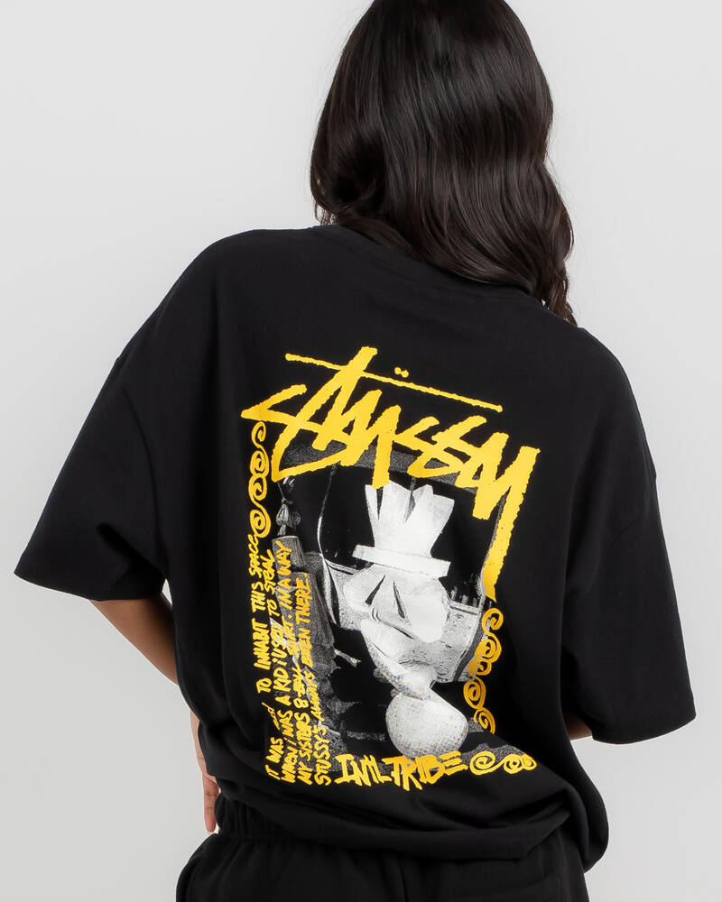 Stussy Rabbit Hole Relaxed T-Shirt for Womens