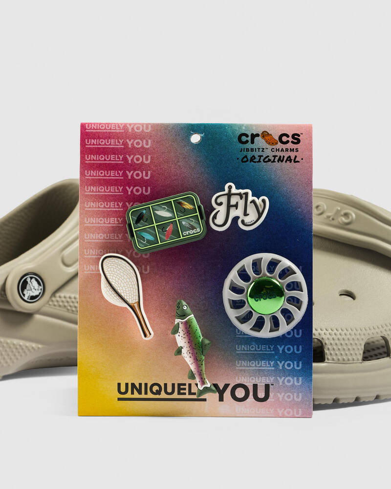 Crocs Fly Fishing Jibbitz 5 Pack for Unisex