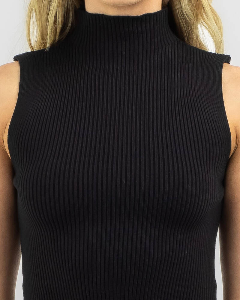 YH & Co Tiffany High Neck Knit Top for Womens