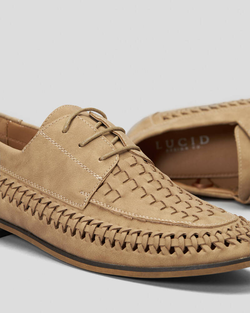 Lucid Seek Woven Lace Up Shoes for Mens