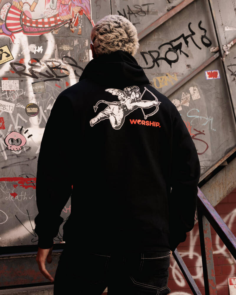 Worship Supplies Cherub Pullover Hoodie for Mens