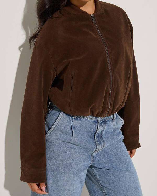 Ava And Ever Dallas Faux Suede Jacket for Womens