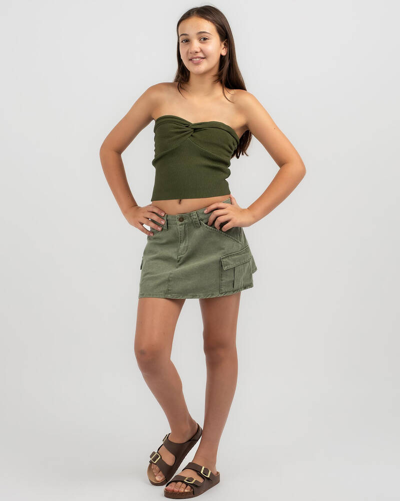 Rusty Girls' Brooks Low Rise Cargo Skirt for Womens
