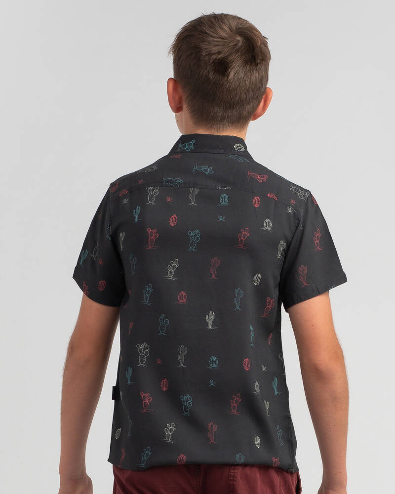 Lucid Boys' Cactus Short Sleeve Shirt for Mens
