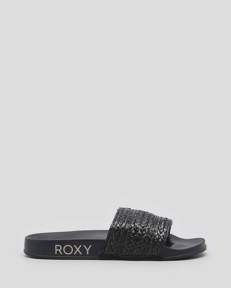 Roxy Womens Roxy Slippy Jute Slide Sandals for Womens
