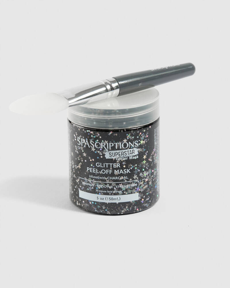 SPASCRIPTIONS Superstar Glitter Peel Off Mask with Applicator for Womens