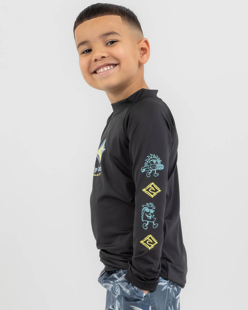 Rip Curl Toddlers' Micro Waves Long Sleeve Rash Vest for Mens