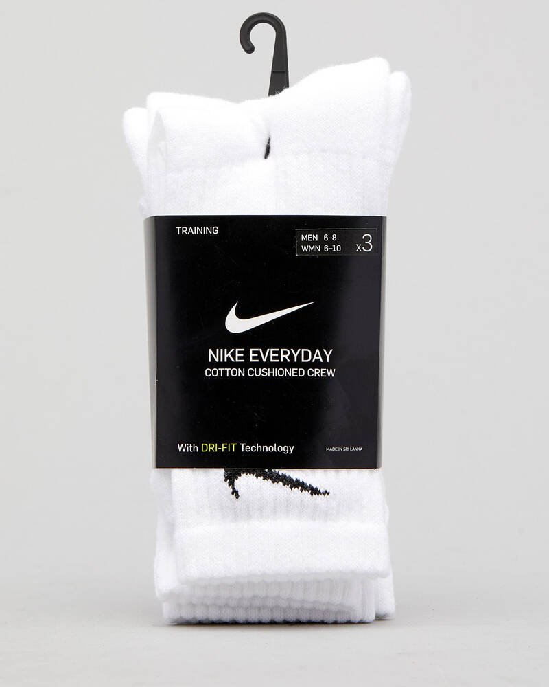 Nike Womens Everyday Cushion Crew Sock Pack for Womens image number null