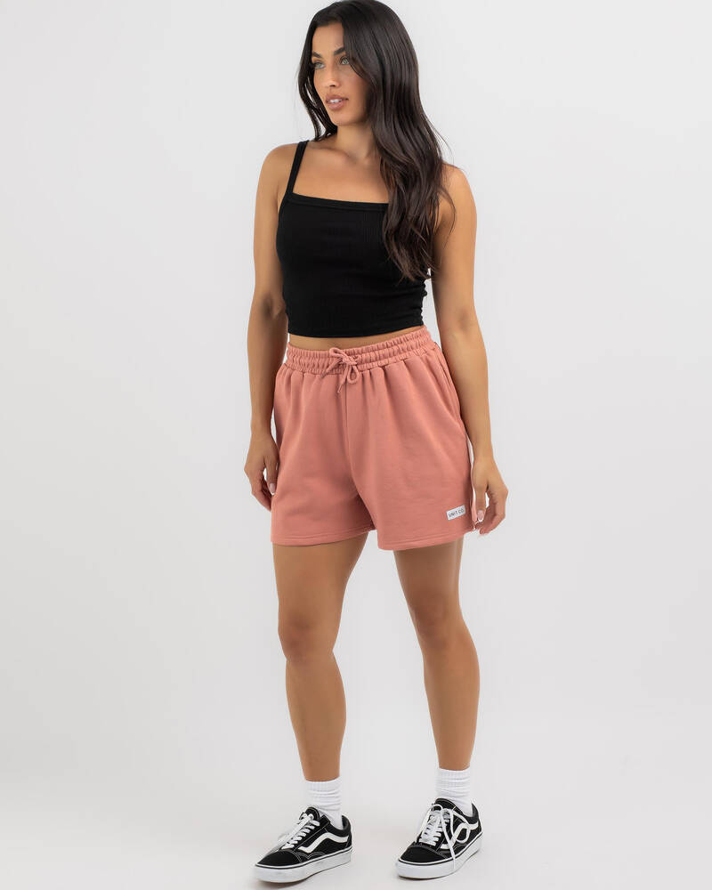Unit Womens Husky High Waist Fleece Shorts for Womens