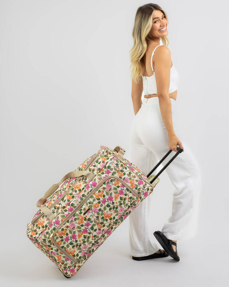Mooloola Angelina Large Wheeled Travel Bag for Womens