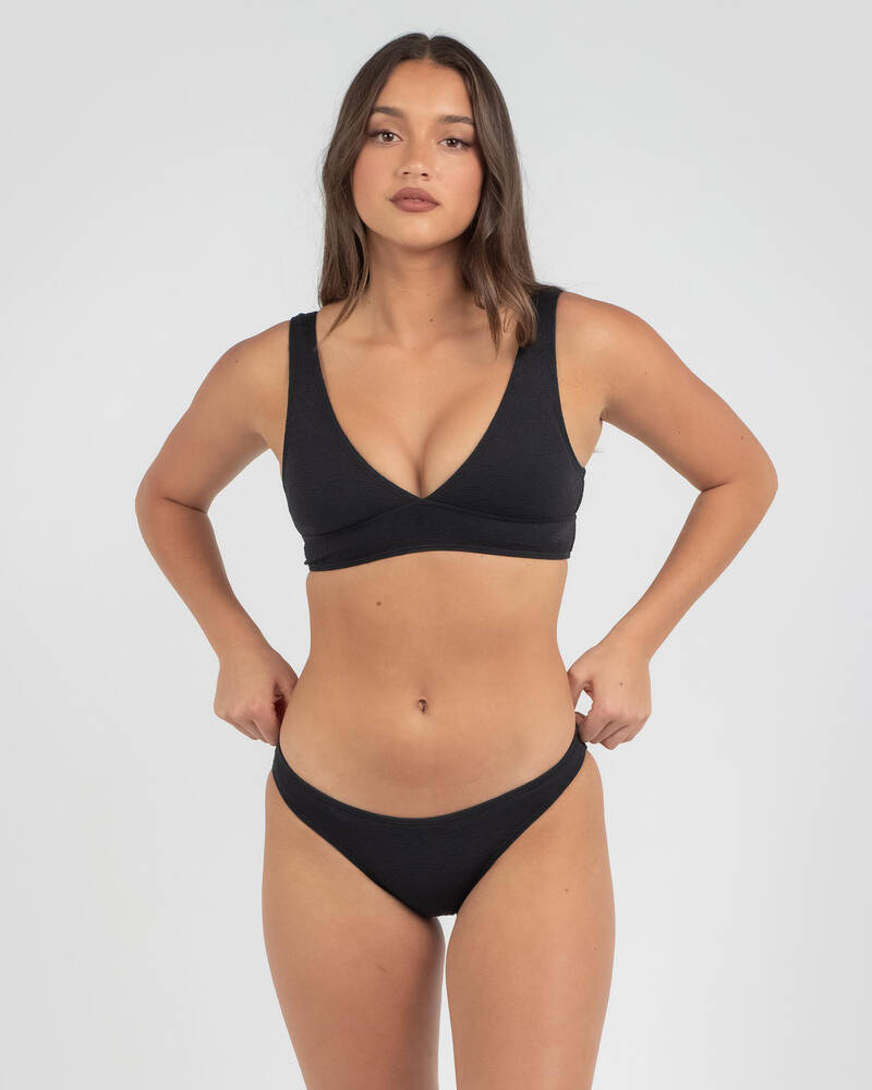 Kaiami Poppy Crinkle Cheeky Bikini Bottom for Womens