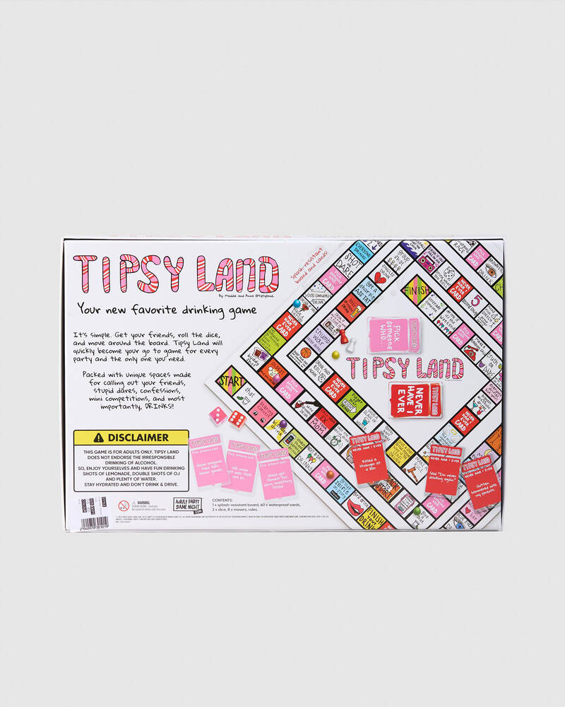 Imagination Games Tipsy Land Drinking Game for Unisex