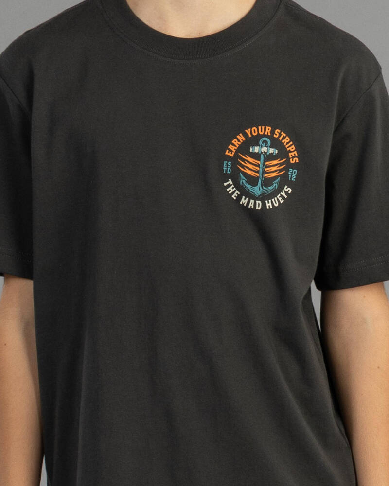 The Mad Hueys Boys' Earn Your Stripes T-Shirt for Mens