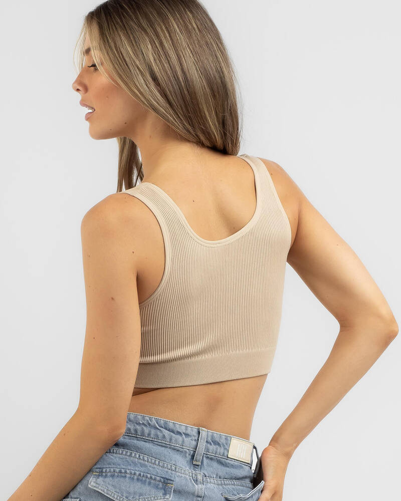 Mooloola Basic Seamfree Crop Top for Womens