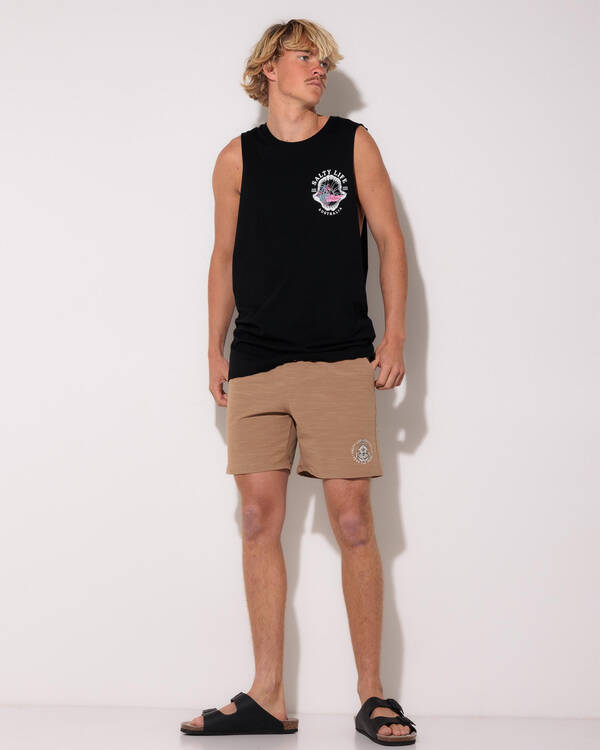 Salty Life Fairlead Elastic Waist Shorts for Mens