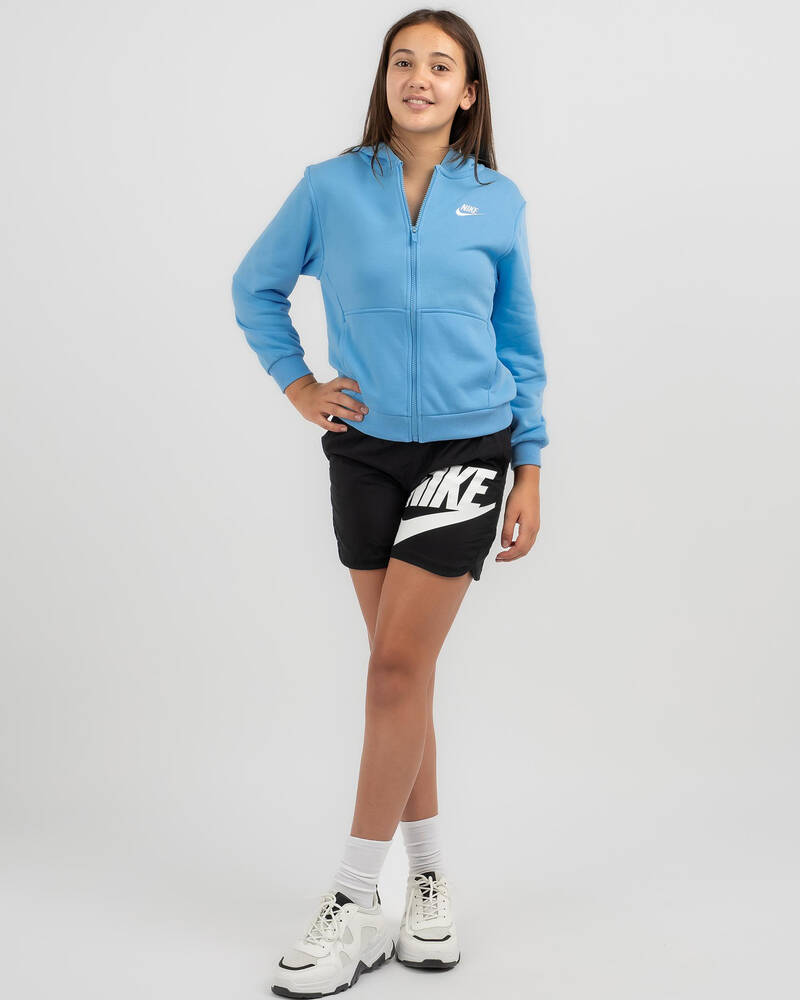 Nike Girls' NSW Club Full Zip Hoodie for Womens