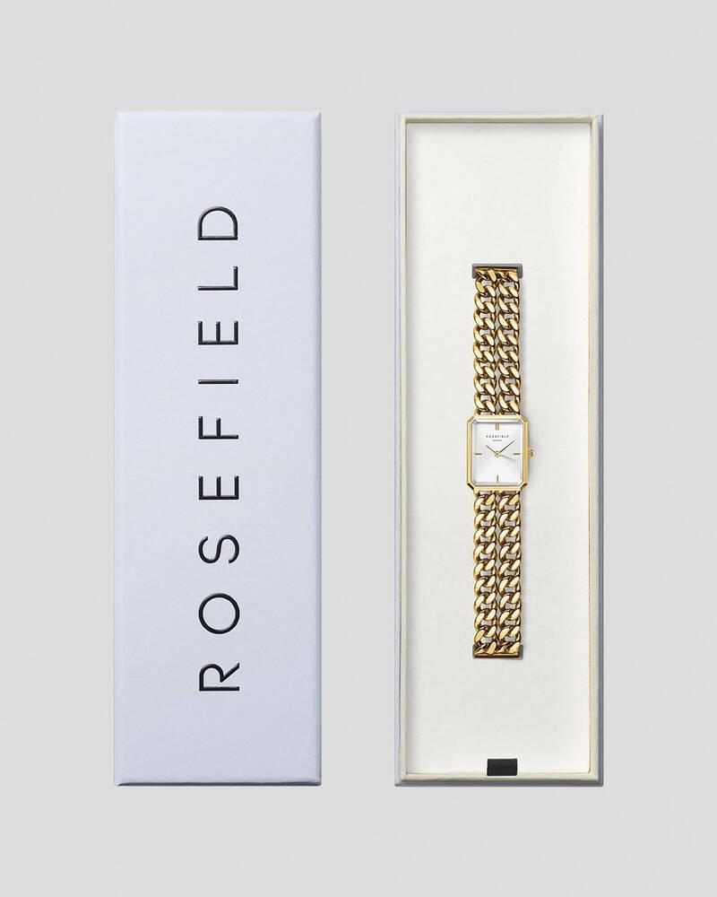 Rosefield Octagon XS Double Chain Studio Edition Watch for Womens