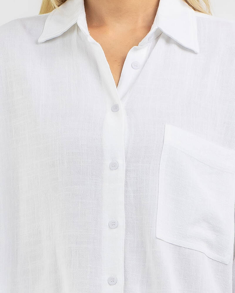Mooloola Lola Dallis Linen Long Sleeve Shirt for Womens