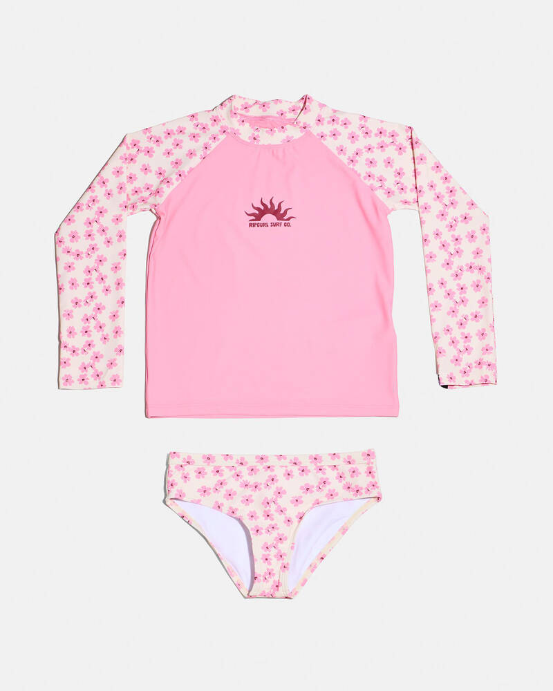 Rip Curl Toddlers' Party Wave 2 Piece Rash Vest Set for Womens