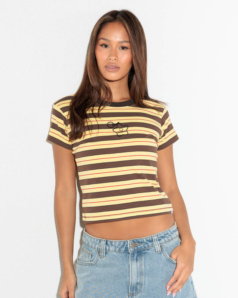 Worship Supplies Supernova Stripe Teeny Tee for Womens