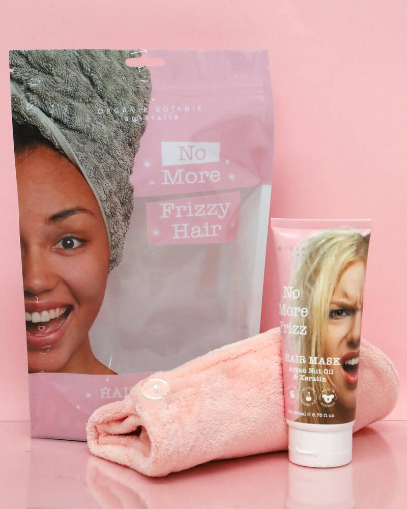 ORGANIK BOTANIK Hair Mask and Hair Turban Set for Womens