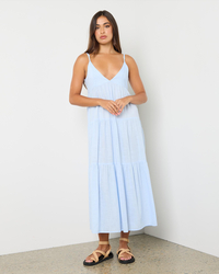 Rhythm Classic Tiered Midi Dress for Womens image number null