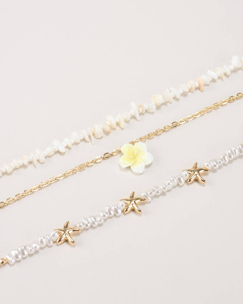 Karyn In LA Saxon Anklet Pack for Womens