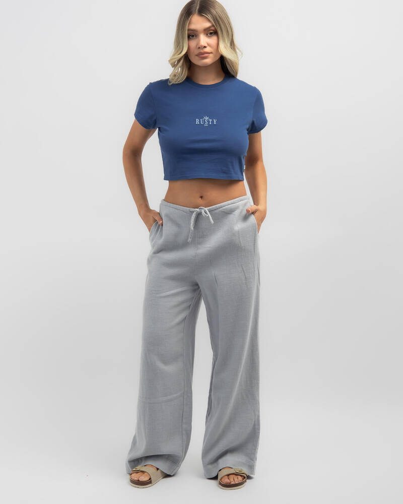 Rusty Sunrise Baby Tee for Womens