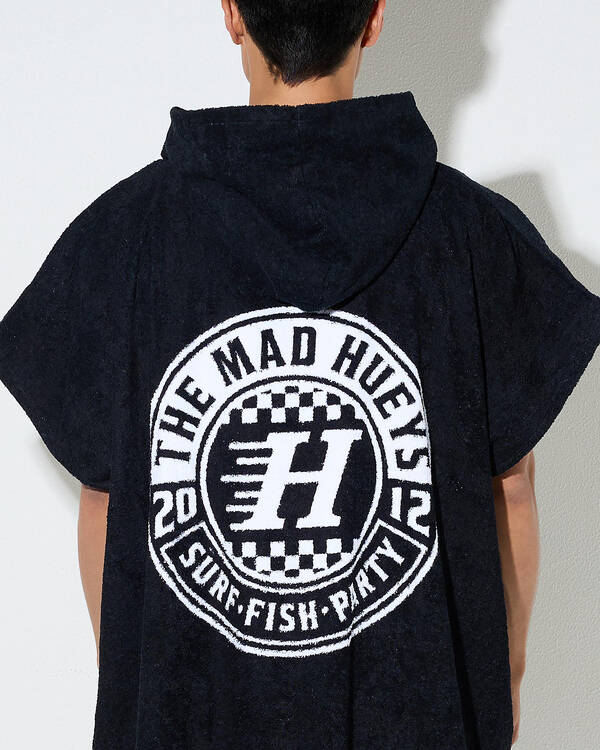 The Mad Hueys Checker Hueys Hooded Towel for Mens