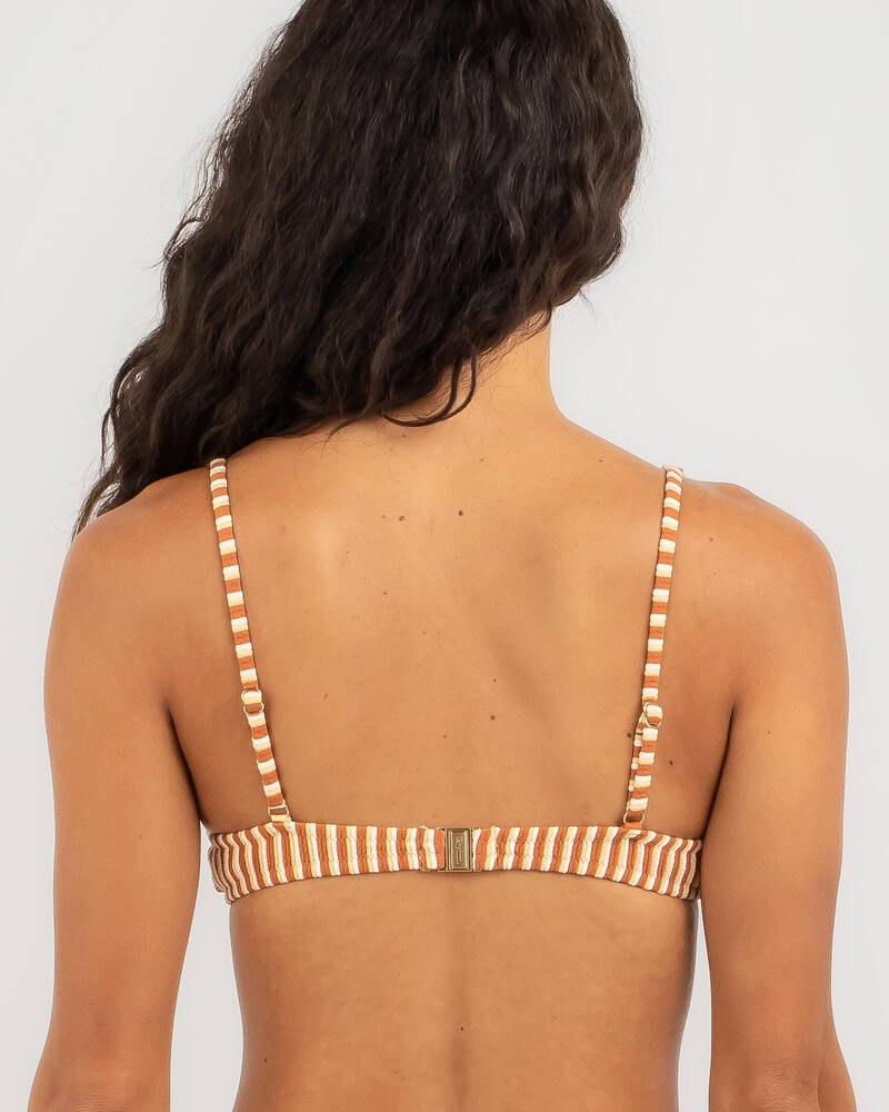 Rhythm Sunbather Stripe Underwire Bikini Top for Womens