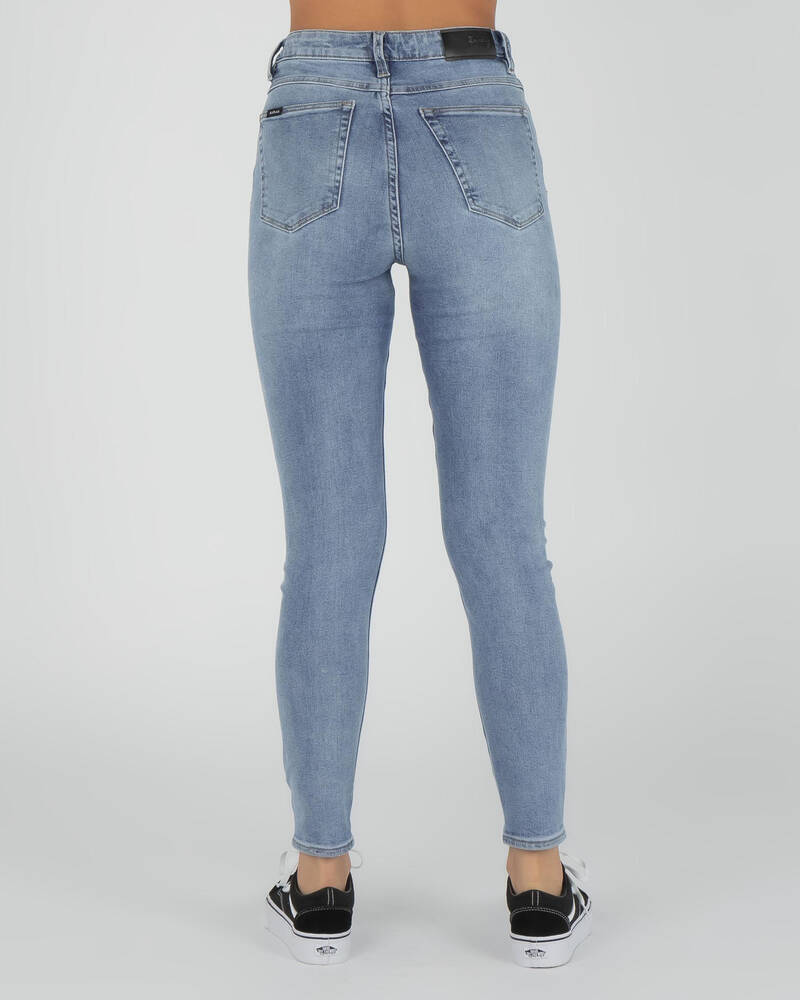 Black Palms The High Waist Skinny Jeans for Womens