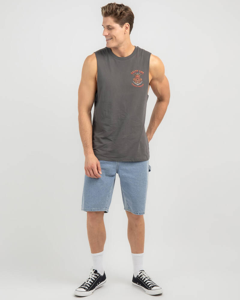 Salty Life Sticky Fingers Muscle Tank for Mens