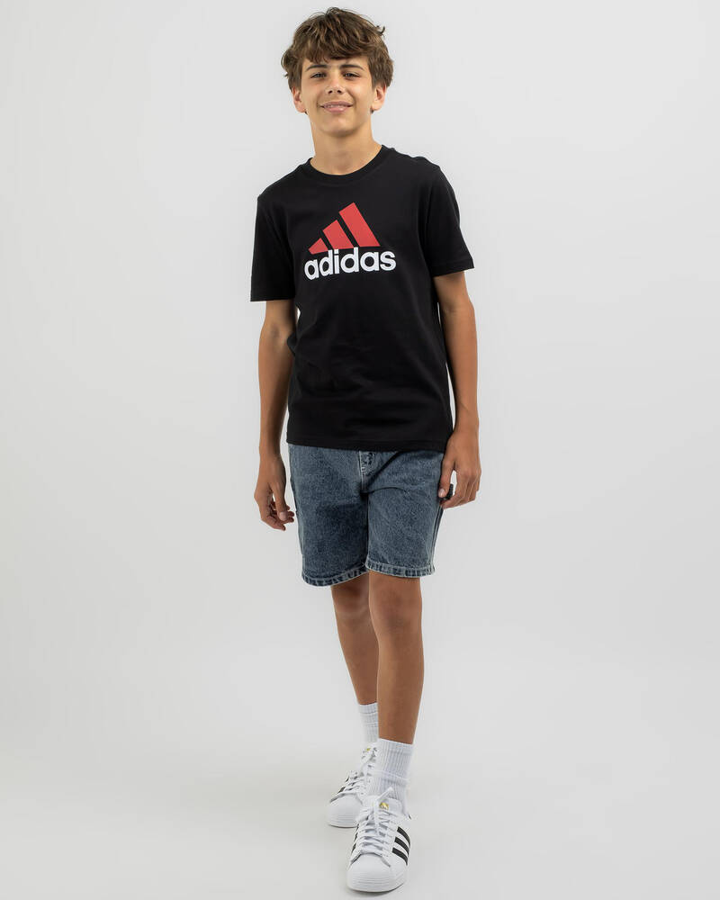 adidas Boys' Big Logo 2 Colour T-Shirt for Mens